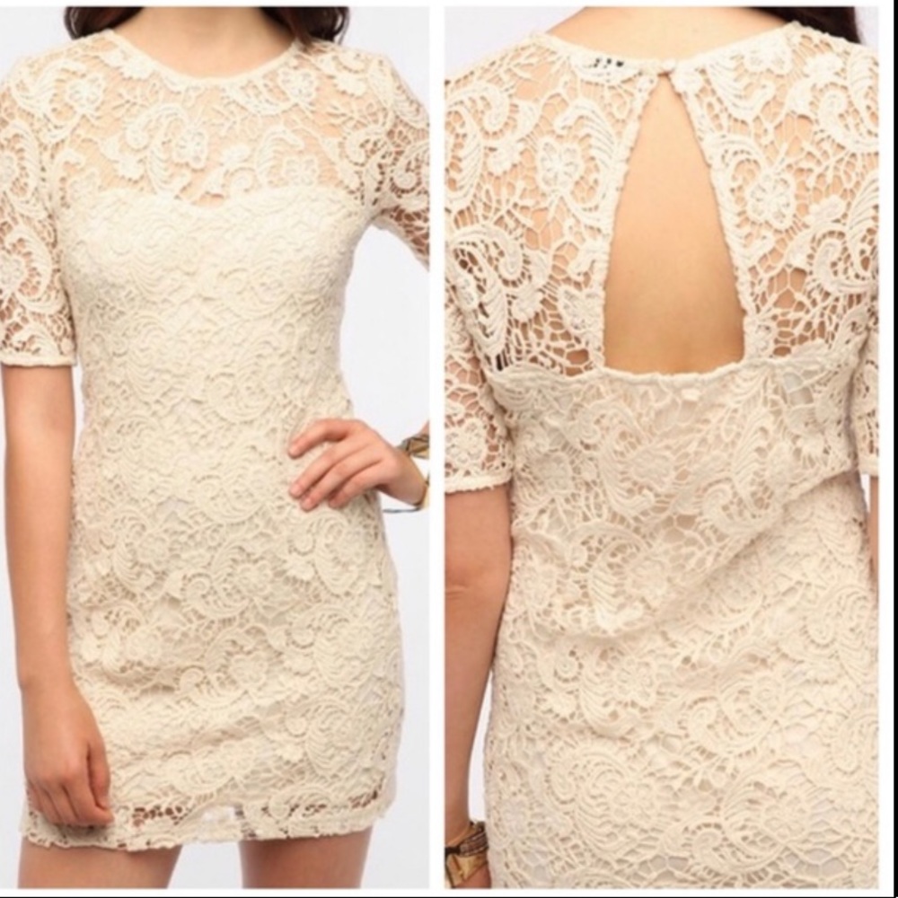 UO Sparkle & Fade Crochet Dress